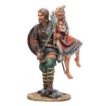 Image of Viking Carrying Prisoner, The Spoils of War--two figures on single base