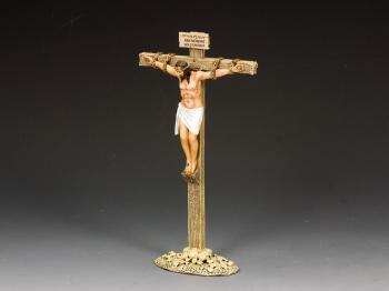 Image of Jesus on The Cross--single figure on scenic base