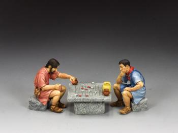 Image of The Game Players--two seated figures and table