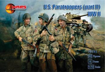 Image of U.S. Paratroopers (part II), WWII--40 figures in 8 poses--FOUR IN STOCK.