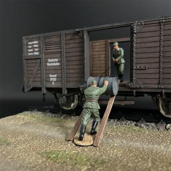 Image of Wehrmacht Carrying Oil Drums Soldiers, Battle of Kursk--two figures--ONE IN STOCK. Image of Wehrmacht Carrying Oil Drums Soldiers, Battle of Kursk--two figures--ONE IN STOCK.