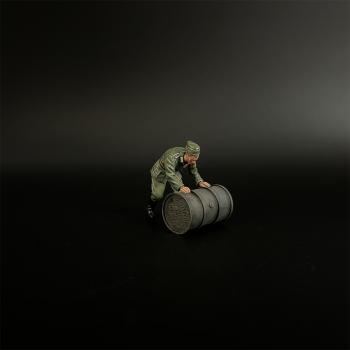 Image of Wehrmacht Carrying Oil Drums Soldier, Battle of Kursk--single figure
