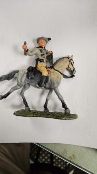 Confederate Cavalry Private #6--single mounted figure--RETIRED--DAMAGED--LAST ONE!! Confederate Cavalry Private #6--single mounted figure--RETIRED--DAMAGED--LAST ONE!! #49016