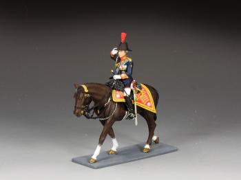 Image of ‘The Princess Royal, Colonel of The Blues & Royals’--single mounted figure (Princess Anne)