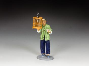 Image of The Bird Collector--single figure with cage