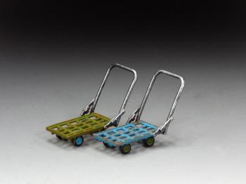 Image of Typical Hong Kong Trolleys--two trolleys