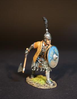 Image of Zihril Dnefer, "Armoured Assault Soldiers", Janissaries, The Ottoman Empire, The Great Siege of Malta, 1565, The Crusades--single figure in mail shirt and trousers with round shield and axe Image of Zihril Dnefer, "Armoured Assault Soldiers", Janissaries, The Ottoman Empire, The Great Siege of Malta, 1565, The Crusades--single figure in mail shirt and trousers with round shield and axe