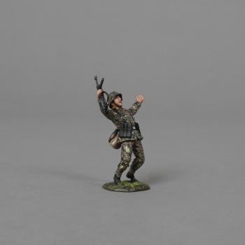 Image of SS Trooper Shot holding MP40--single figure -- RETIRED -- LAST THREE!