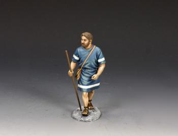 Image of A Roman Pedestrian--single Roman figure with walking stick