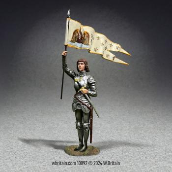 Image of Joan of Arc--single figure with flag
