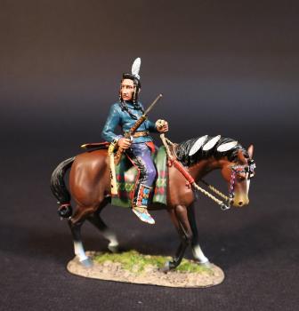 Image of Crow Scout, United States Cavalry, The Battle of the Rosebud, 17th June 1876, The Black Hill Wars 1876-1877--single mounted figure