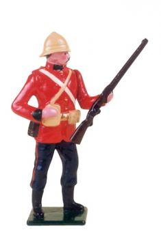 24th Regiment of Foot Painted, The Zulu War, 1879--single standing figure--ONE IN STOCK. 24th Regiment of Foot Painted, The Zulu War, 1879--single standing figure--ONE IN STOCK. #49347