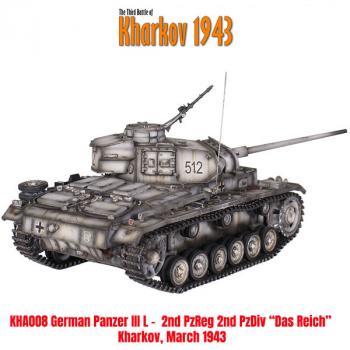 Image of Winter German Panzer III L--2nd Panzer Div "Das Reich" - TWO IN STOCK!