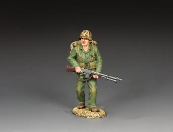Image of U.S. Marine w/ B.A.R. (Browning Automatic Rifle)--single figure
