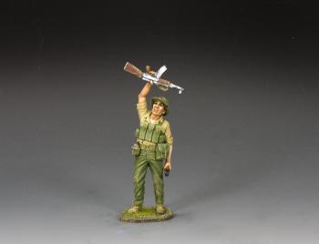 Image of V.C. Shouting Squad Leader--single Vietnam-era figure