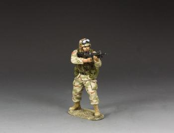 Image of Ranger Firing M16A2/M203--single 1990s-era figure