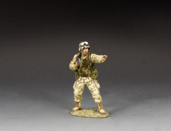 Image of Ranger NCO Shouting Orders--single 1990s-era figure