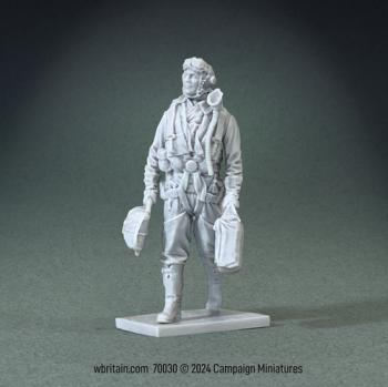 Image of RAF Bomber Pilot, 1940-45 Kit--1/30 Scale Resin and Metal Kit; Unpainted, Unassembled