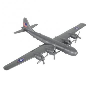 Image of TimMee WWII B-29 Superfortress Bomber Plane--Silver-Gray Plastic Army Men Aircraft Image of TimMee WWII B-29 Superfortress Bomber Plane--Silver-Gray Plastic Army Men Aircraft
