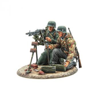 German MG 42 on Tripod Team--two figures on single base German MG 42 on Tripod Team--two figures on single base #49712