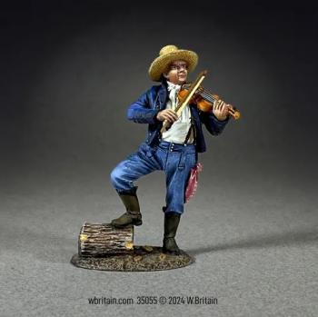 “Fiddlin’ Away the Time”--Man with Fiddle, 1795-1825--single figure “Fiddlin’ Away the Time”--Man with Fiddle, 1795-1825--single figure #49935