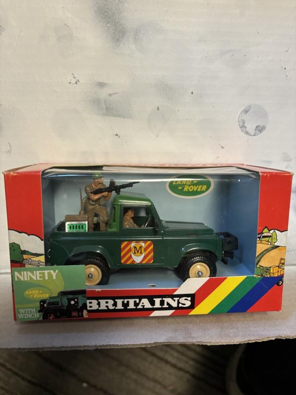 Army GroupBritish Land Rover in original boxRETIRED. TWO