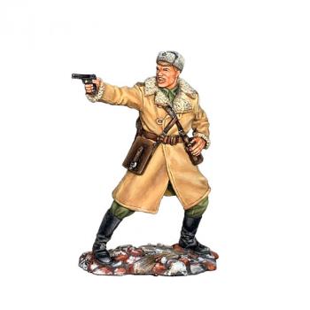 Image of Russian Officer with TT Pistol, Kharkov, 1943--single figure
