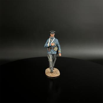 Image of Soviet Naval Infantry Officer--single figure with arm in sling