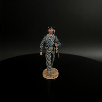 Image of Soviet Naval Infantry with a Rifle--single walking figure with rifle over left shoulder Image of Soviet Naval Infantry with a Rifle--single walking figure with rifle over left shoulder
