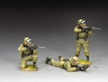 Image of The Argentinean Defenders--three Argentinian figures from the Falklands War