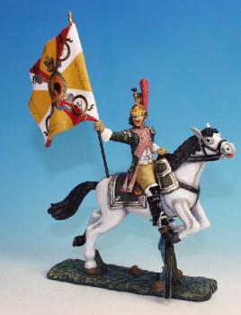 Officer with Captured Russian Standard, 17th Dragoons--single mounted figure with flag--RETIRED--LAST ONE!! Officer with Captured Russian Standard, 17th Dragoons--single mounted figure with flag--RETIRED--LAST ONE!! #50191