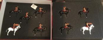 Image of Mounted Band of the Lifeguards, Set 2--nine mounted figures--RETIRED--LAST ONE!!
