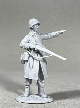 U.S. Infantryman in Raincoat Pointing, 1943-45 Kit--1/30 Scale Resin and Metal Kit; Unpainted, Unassembled U.S. Infantryman in Raincoat Pointing, 1943-45 Kit--1/30 Scale Resin and Metal Kit; Unpainted, Unassembled #50273