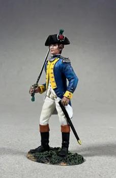 Image of French Royal Deux-Ponts Officer, 1781--single figure