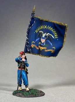 Union 146th New York Zouave with Regimental Colors--single figure with flag Union 146th New York Zouave with Regimental Colors--single figure with flag #50396