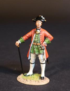Image of Officer, Lally's (Irish) Regiment, The French Army, The Battle of Wandewash, The Third Carnatic War, 22nd January 1760, The Seven Years War, 1756-1763--single figure Image of Officer, Lally's (Irish) Regiment, The French Army, The Battle of Wandewash, The Third Carnatic War, 22nd January 1760, The Seven Years War, 1756-1763--single figure