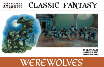 28mm Classic Fantasy:  Werewolves--20 unpainted multi-part hard plastic figures 28mm Classic Fantasy:  Werewolves--20 unpainted multi-part hard plastic figures #50458