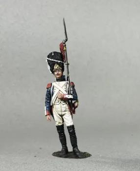 Image of French Imperial Guard Standing at Support--single figure