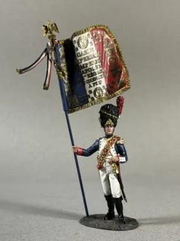 Image of French Imperial Guard Eagle, No.2--single figure with flag