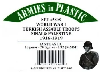 Turkish Assault Troops (Sinai/Palestine) 1916-1919 -- 20 in 10 poses Turkish Assault Troops (Sinai/Palestine) 1916-1919 -- 20 in 10 poses #50537