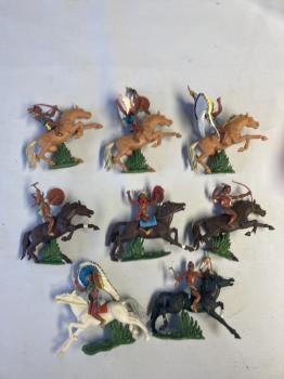 Swoppett Style American Indians Lot #3  (8 Mounted, 1 broken)- *Shows some paint wear Swoppett Style American Indians Lot #3  (8 Mounted, 1 broken)- *Shows some paint wear #50659