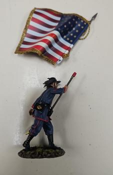 Standard Bearer, The 39th New York Volunteer Infantry Regiment, The First Battle of Bull Run, 1861, The ACW--single figure--DAMAGED--LAST ONE!! Standard Bearer, The 39th New York Volunteer Infantry Regiment, The First Battle of Bull Run, 1861, The ACW--single figure--DAMAGED--LAST ONE!! #50695
