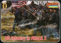 ACW U.S. Troops in Attack 2 (re-issued)--47 figures in 21 poses (unpainted) ACW U.S. Troops in Attack 2 (re-issued)--47 figures in 21 poses (unpainted) #50731