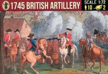 1745 British Artillery--10 figures in 10 poses and 2 guns (unpainted) 1745 British Artillery--10 figures in 10 poses and 2 guns (unpainted) #50764