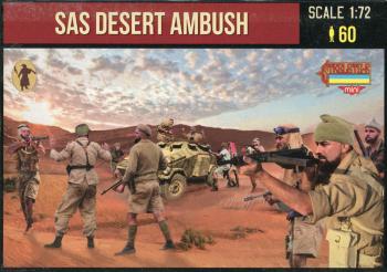 SAS Desert Ambush, WWII (re-issue)--60 figures in 15 poses (unpainted)--AWAITING RESTOCK. SAS Desert Ambush, WWII (re-issue)--60 figures in 15 poses (unpainted)--AWAITING RESTOCK. #50771