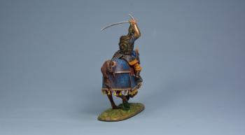 Image of Ottoman Heavy Cavalry Ready To Cut Down (gold armor), Ottoman Empire--single mounted figure swinging sword Image of Ottoman Heavy Cavalry Ready To Cut Down (gold armor), Ottoman Empire--single mounted figure swinging sword