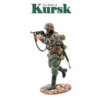 German Waffen SS Pz Grenadier Advancing Firing MP40, The Battle of Kursk, 1943--single figure German Waffen SS Pz Grenadier Advancing Firing MP40, The Battle of Kursk, 1943--single figure #50998