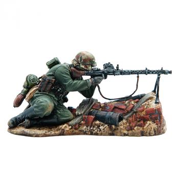 German Firing MG34, German 6th Army, Stalingrad, 1942--single kneeling figure--ONE IN STOCK. German Firing MG34, German 6th Army, Stalingrad, 1942--single kneeling figure--ONE IN STOCK. #51007