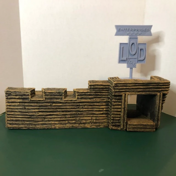 Image of Fort William Henry Individual Wall with Gate (and interior ramp) (foam)--AWAITING RESTOCK. Image of Fort William Henry Individual Wall with Gate (and interior ramp) (foam)--AWAITING RESTOCK.