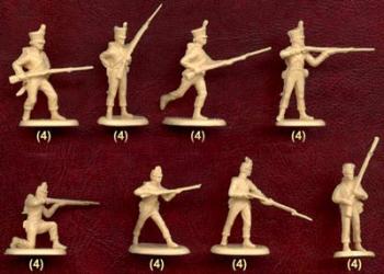 Image of Napoleonic Netherlands Infantry - thirty-two 1:72 scale plastic figures in 8 Poses